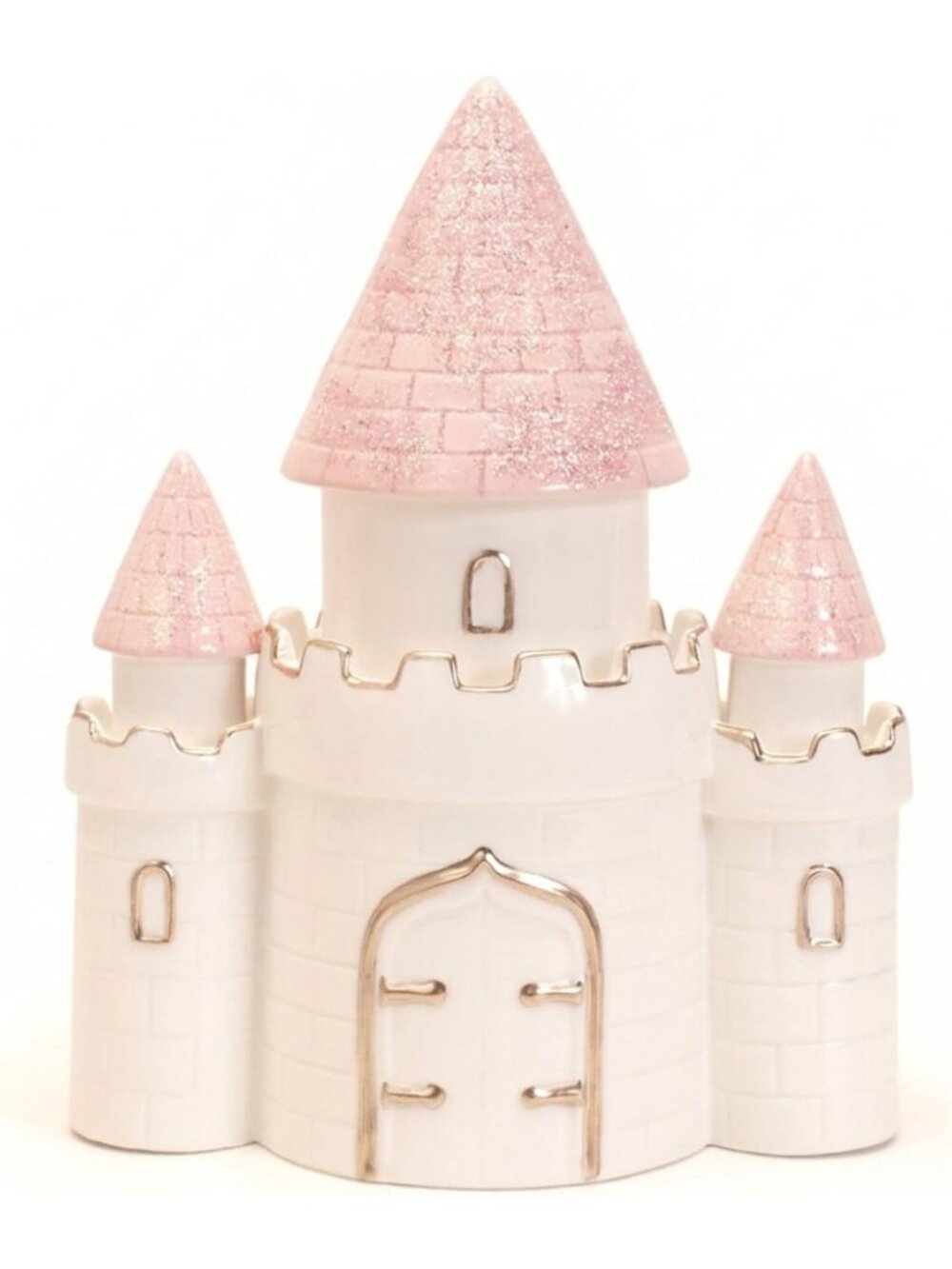 Ceramic Princess Castle Piggy Bank for Girls - Cute Nursery Decor & Gift Idea